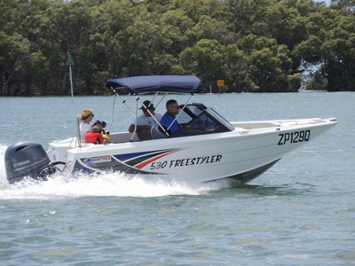 New Quintrex 530 Freestyler with a Yamaha F115 Hp pack 1