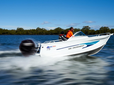 Our QUINTREX 500 CRUISEABOUT Bow Rider Pack 3 Powered by the Yamaha F90HP