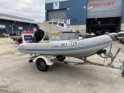 SECOND HAND - AB Profile A 13 with Mercury 30hp -commercial aluminium RIB