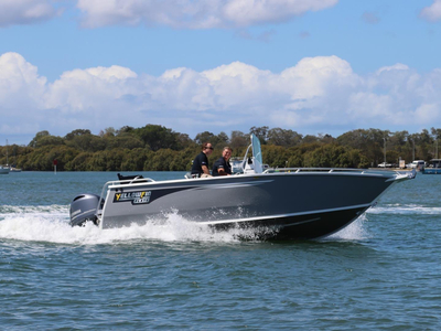 Stock Boat Package Yellowfin Powered by the Yamaha F200XC