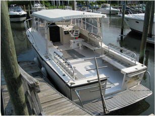 1991 Delta Boat Works 35 SportFisher powerboat for sale in North Carolina