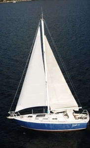 Steel yacht 32ft, John Purgh design