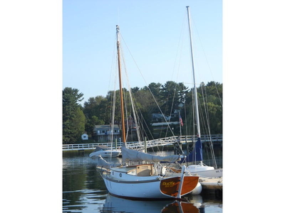 1975 Crocker-desugned gaff sloop sailboat for sale in Maine