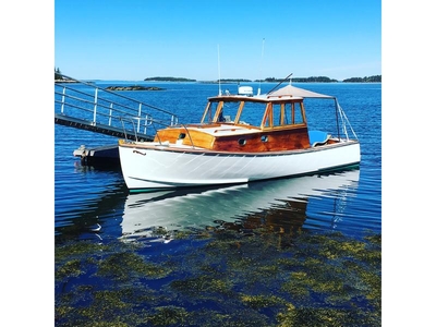 1984 Johns Bay Boat Co Peter Kass Lobster Yacht powerboat for sale in Maine