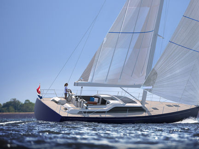 Cruising sailing yacht - 50CS - Contest Yachts - 3-cabin / with open transom / with bowsprit