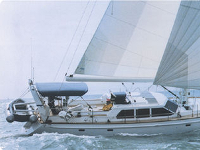 Cruising sailing yacht - 53 - Kanter Yachts - with open transom / aluminum / lifting keel