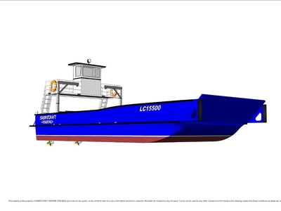 NEW Sabrecraft Marine Landing Craft 15500m Work Boat Barge