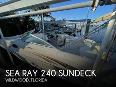 2001, Sea Ray, 240 SunDeck