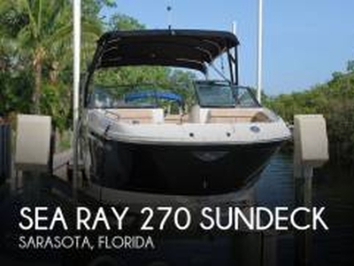 2016, Sea Ray, 270 Sundeck