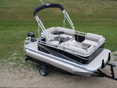 New 14 Ft High End High Quality Little Pontoon Boat With 20 Mercury And Trailer