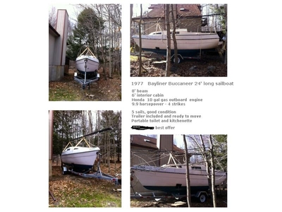 1977 Buccaneer Bayliner sailboat for sale in Pennsylvania