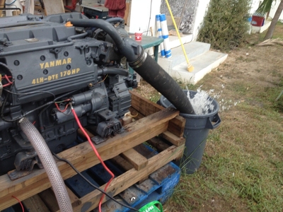 Yanmar Diesel Marine Engines Pair Of 4LH-DTE 170 HP 100% Rebuilt W/Hurth Gears