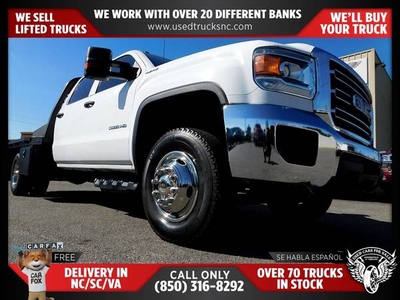 $628/mo - 2018 GMC Sierra 3500HD Base 4x4Crew Cab DRW FOR ONLY $603