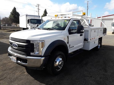 2019 FORD F550 SUPER DUTY CONTRACTOR-UTILITY SERVICE FLATBED TRUCK $61,900