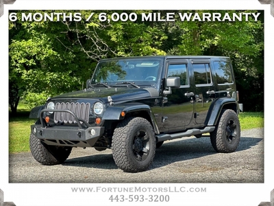 2012 Jeep Wrangler Unlimited Sahara 4WD for sale in Elkton, MD