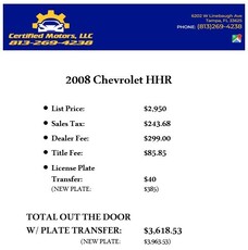 2008 Chevrolet HHR LT in Tampa, FL