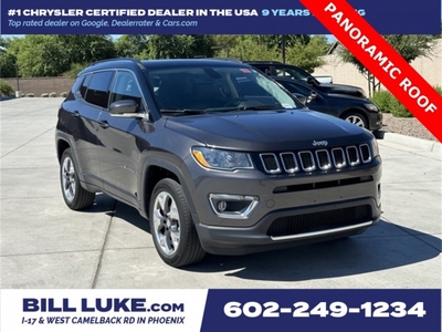PRE-OWNED 2020 JEEP COMPASS LIMITED WITH NAVIGATION & 4WD
