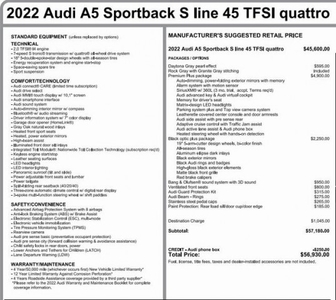 Certified Used 2022 Audi A5 45 S line Premium Plus quattro