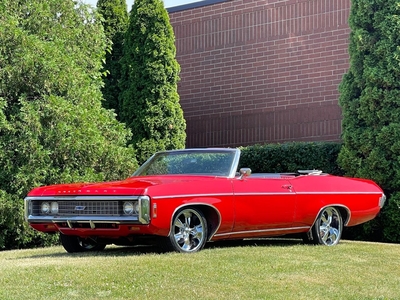 1969 Chevrolet Impala Bright Red Convertible. Great Looking Car