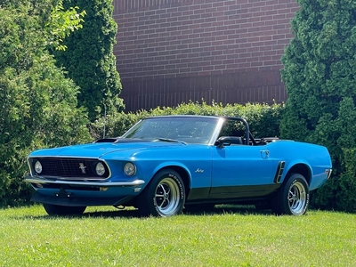 1969 Ford Mustang Hard TO Find Grabber BLUE- Head Turner