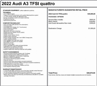 Used 2022 Audi A3 40 Premium quattro