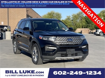 PRE-OWNED 2022 FORD EXPLORER LIMITED WITH NAVIGATION & 4WD