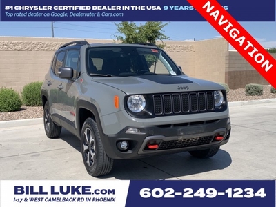 CERTIFIED PRE-OWNED 2021 JEEP RENEGADE TRAILHAWK WITH NAVIGATION & 4WD