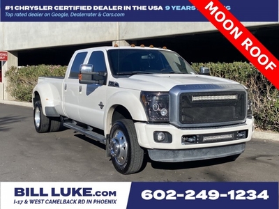 PRE-OWNED 2016 FORD F-450SD PLATINUM DRW WITH NAVIGATION & 4WD