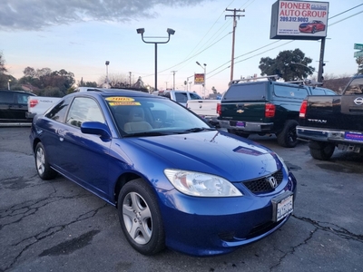 2005 Honda Civic EX 2dr Coupe w/Front Side Airbags for sale in Modesto, CA