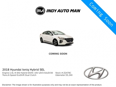 2018 Hyundai Ioniq Hybrid SEL for sale in Indianapolis, IN