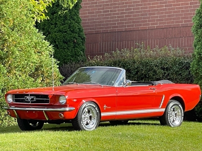 1965 Ford Mustang Great Looking Bright Red V8 Convertible For Sale