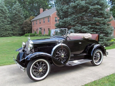 1931 Ford Model A Deluxe Roadster Convertible With Dual Sidemounts
