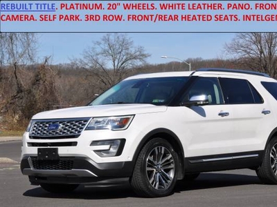 2016 Ford Explorer Platinum 4WD 57K Loaded 3RD Cream Leather Pano MINT $20,800