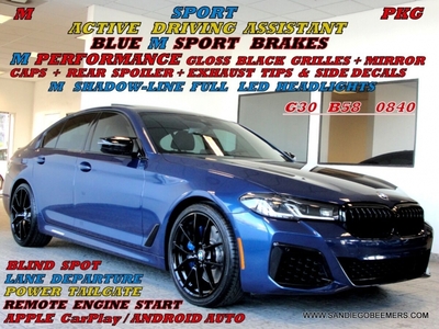 2021 BMW 5 Series 540i M SPORT+BLUE M BRAKES+SHADOWLINE+REMOTE START for sale in San Diego, CA