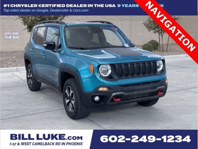 CERTIFIED PRE-OWNED 2022 JEEP RENEGADE TRAILHAWK WITH NAVIGATION & 4WD