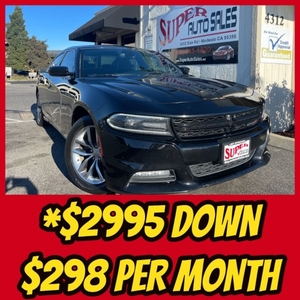 * Down * Per Month on this Sporty 2016 Dodge Charger SXT PLUS 4-Door Sedan 3.6 Liter 6-Cyli for sale in Modesto, CA