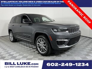 CERTIFIED PRE-OWNED 2022 JEEP GRAND CHEROKEE SUMMIT WITH NAVIGATION & 4WD