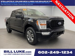 PRE-OWNED 2022 FORD F-150 XL WITH NAVIGATION & 4WD