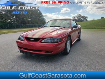1995 Ford MUSTANG GT CONVERTIBLE LEATHER LOW MILES FREE SHIPPING IN FLORIDA for sale in Sarasota, FL
