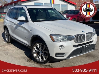2015 BMW X3 xDrive28i Luxury AWD SUV with Heated Seats and Moonroof for sale in Denver, CO