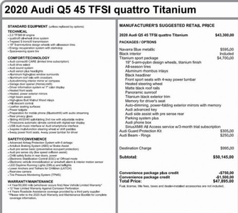 Certified Used 2020 Audi Q5 45 Premium quattro