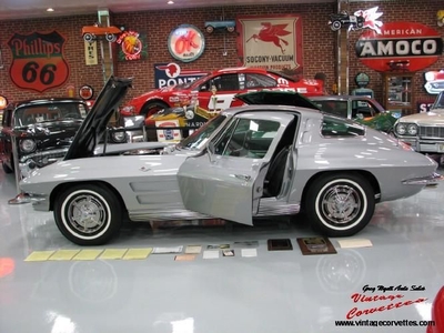 1963 Chevrolet Corvette Duntov Coupe Silver 340HP 4 Speed For Sale