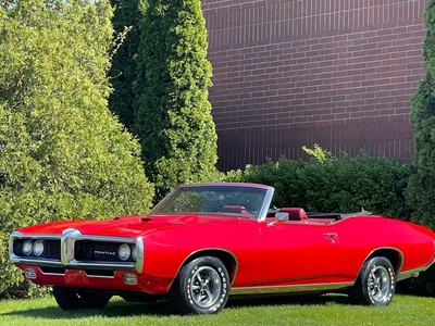 1969 Pontiac LE Mans VER Y Nice Bright Red Convertible/Gto Looks For Sale