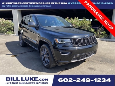 CERTIFIED PRE-OWNED 2021 JEEP GRAND CHEROKEE 80TH ANNIVERSARY EDITION WITH NAVIGATION & 4WD