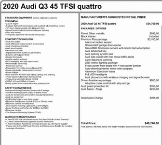Certified Used 2020 Audi Q3 Premium Plus quattro