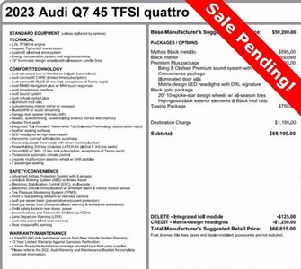 Certified Used 2023 Audi Q7 45 Premium Plus quattro