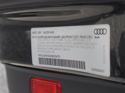 2018 Audi A4 2.0T ultra Premium Plus in Pompano Beach, FL