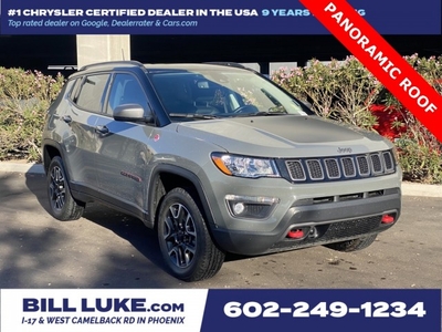 CERTIFIED PRE-OWNED 2021 JEEP COMPASS TRAILHAWK WITH NAVIGATION & 4WD