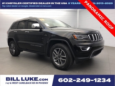 CERTIFIED PRE-OWNED 2018 JEEP GRAND CHEROKEE LIMITED WITH NAVIGATION & 4WD