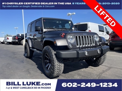 PRE-OWNED 2018 JEEP WRANGLER JK UNLIMITED SAHARA WITH NAVIGATION & 4WD